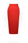 Retro 50s Pencil Skirt - Red