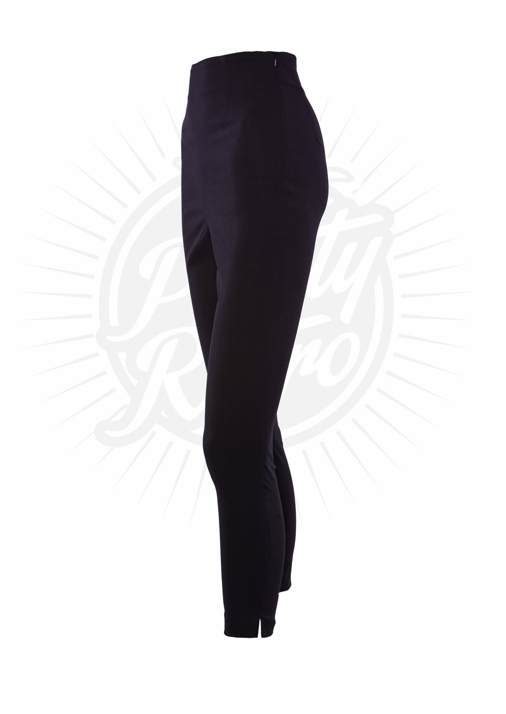 Black Vintage 1950s style lace up Capri pants XS to 2XL