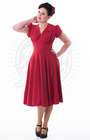 Retro 50s Swing Dress in Red