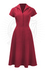 Pretty 40s Hostess Dress in Scarlet