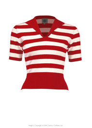 Retro Sweater - Red Stripe