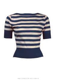 Bateau Sweater - Navy Stripe