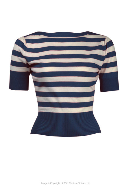 Bateau Sweater - Navy Stripe