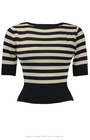 Bateau Sweater - Black Stripe