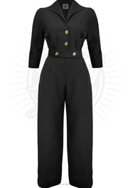 Retro Jumpsuit - Black