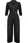 Retro Jumpsuit - Black