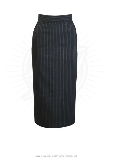 Retro 50s Pencil Skirt - Pin Stripe