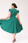 Retro 50s Swing Dress in Emerald