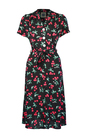 Pretty 40s Shirt Dress in Cherry Print