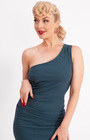 Norma Wiggle Dress in Teal